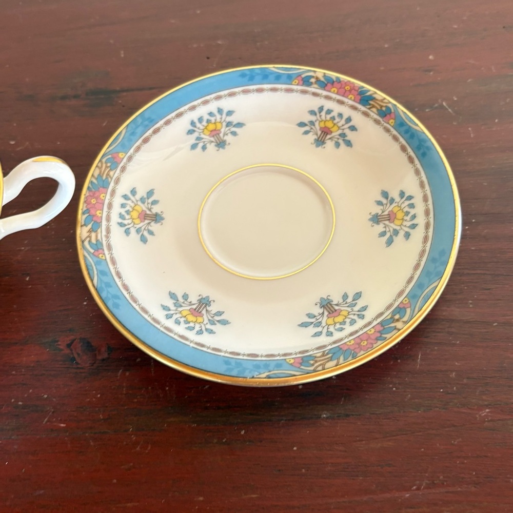 Lenox Blue Tree Saucer Only USA. Gold Mark